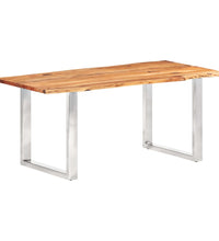 Esstisch mit Baumkanten Akazie Masivholz 200 cm 3,8 cm
