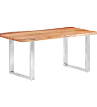 Esstisch mit Baumkanten Akazie Masivholz 200 cm 3,8 cm