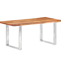 Esstisch mit Baumkanten Akazie Masivholz 200 cm 3,8 cm