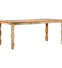 Esstisch 180 x 90 x 76 cm Recyceltes Massivholz