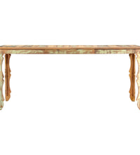 Esstisch 180 x 90 x 76 cm Recyceltes Massivholz