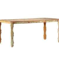 Esstisch 180 x 90 x 76 cm Recyceltes Massivholz