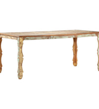 Esstisch 180 x 90 x 76 cm Recyceltes Massivholz
