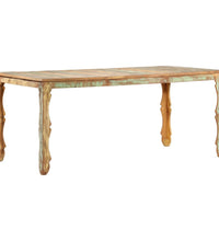 Esstisch 180 x 90 x 76 cm Recyceltes Massivholz