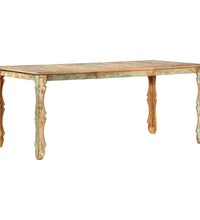 Esstisch 180 x 90 x 76 cm Recyceltes Massivholz