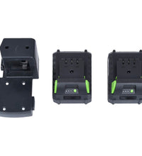 Kabelloser Rasenmäher mit zwei Akku-Packs 20V 2000 mAh Li-Ion