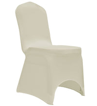 Stretch-Stuhlhussen 12 Stk. Creme