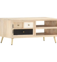 Couchtisch 90×45×40 cm Massivholz Mango