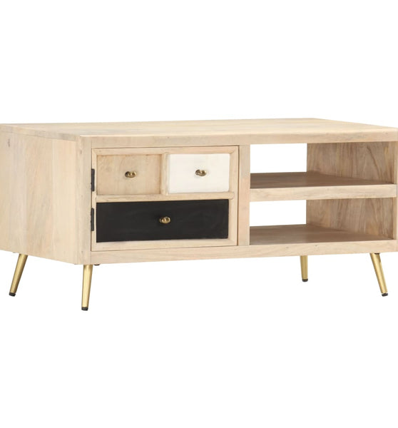 Couchtisch 90×45×40 cm Massivholz Mango