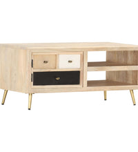 Couchtisch 90×45×40 cm Massivholz Mango
