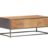Couchtisch 90x50x35 cm Altholz Massiv