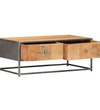 Couchtisch 90x50x35 cm Altholz Massiv