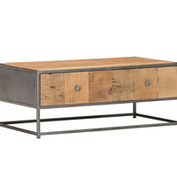Couchtisch 90x50x35 cm Altholz Massiv