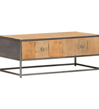 Couchtisch 90x50x35 cm Altholz Massiv