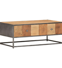 Couchtisch 90x50x35 cm Altholz Massiv