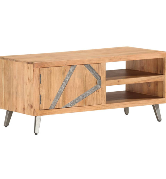 Couchtisch 90×45×40 cm Massivholz Akazie