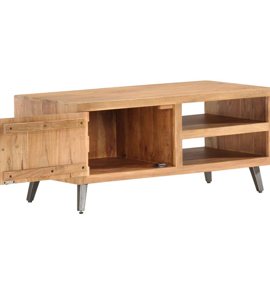 Couchtisch 90×45×40 cm Massivholz Akazie