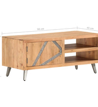 Couchtisch 90×45×40 cm Massivholz Akazie