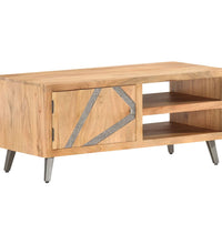 Couchtisch 90×45×40 cm Massivholz Akazie