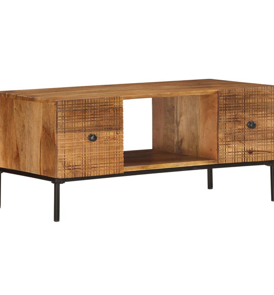 Couchtisch 90×45×40 cm Massivholz Mango