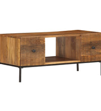 Couchtisch 90×45×40 cm Massivholz Mango