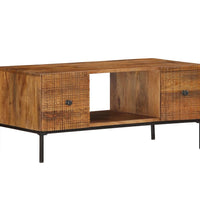 Couchtisch 90×45×40 cm Massivholz Mango