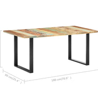 Esstisch 180x90x76 cm Altholz Massiv
