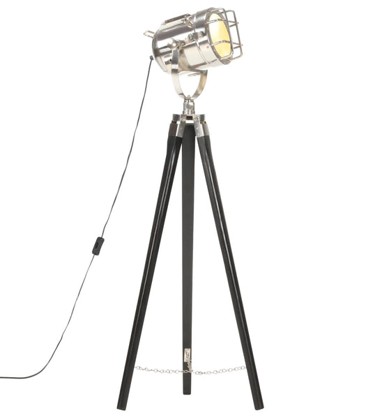 Stativlampe Schwarz Mango Massivholz 97 cm
