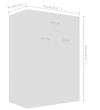 Schuhschrank Weiß 60×35×84 cm Holzwerkstoff