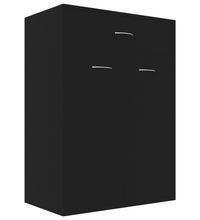 Schuhschrank Schwarz 60x35x84 cm Holzwerkstoff