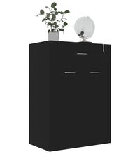 Schuhschrank Schwarz 60x35x84 cm Holzwerkstoff