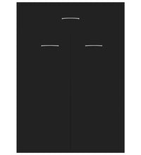 Schuhschrank Schwarz 60x35x84 cm Holzwerkstoff