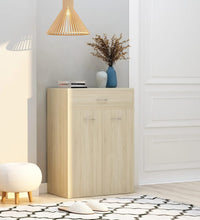 Schuhschrank Sonoma-Eiche 60x35x84 cm Holzwerkstoff