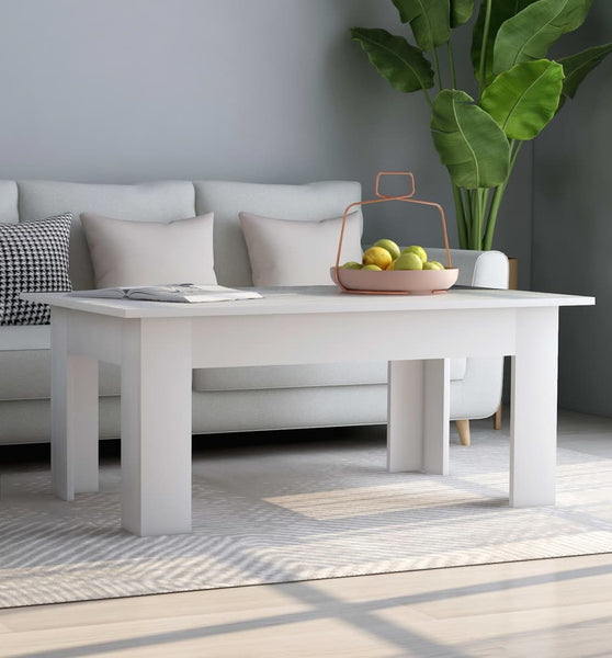 Couchtisch Weiß 100x60x42 cm Holzwerkstoff