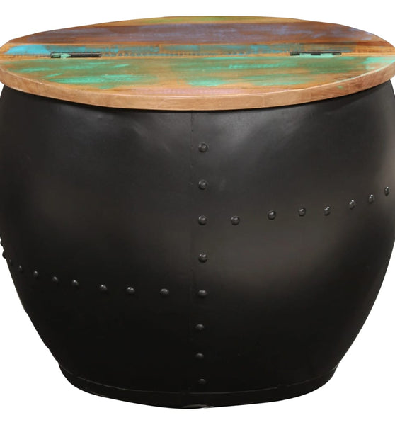 Couchtisch 53x43 cm Altholz Massiv