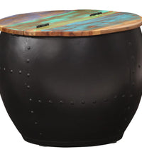 Couchtisch 53x43 cm Altholz Massiv
