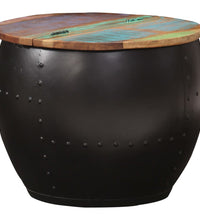 Couchtisch 53x43 cm Altholz Massiv