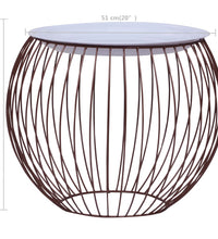 Couchtisch Golden Ø 51 cm