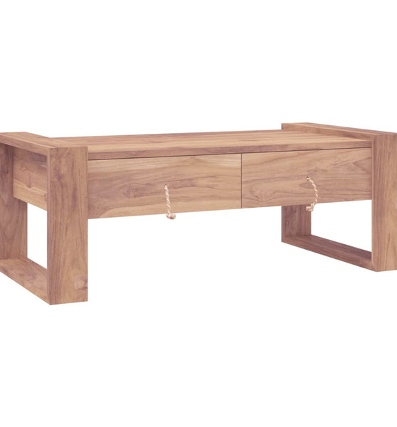 Couchtisch 110×60×40 cm Teak Massivholz