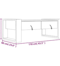 Couchtisch 110×60×40 cm Teak Massivholz