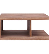 Couchtisch 70 x 70 x 30 cm Massivholz Teak