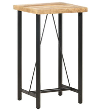 Bartisch 60x60x107 cm Raues Mangoholz