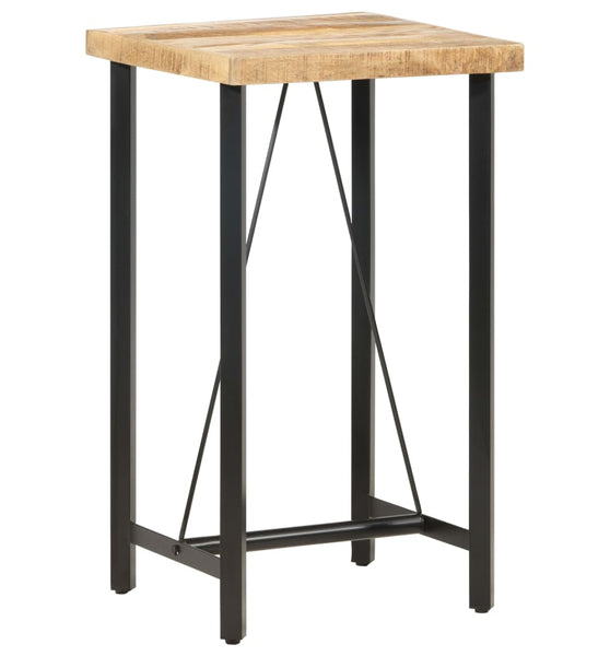 Bartisch 60x60x107 cm Raues Mangoholz