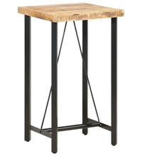 Bartisch 60x60x107 cm Raues Mangoholz