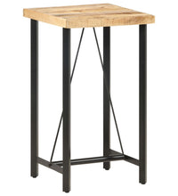 Bartisch 60x60x107 cm Raues Mangoholz