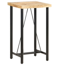 Bartisch 60x60x107 cm Raues Mangoholz