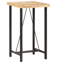 Bartisch 60x60x107 cm Raues Mangoholz