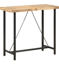 Bartisch 120x58x107 cm Raues Mangoholz