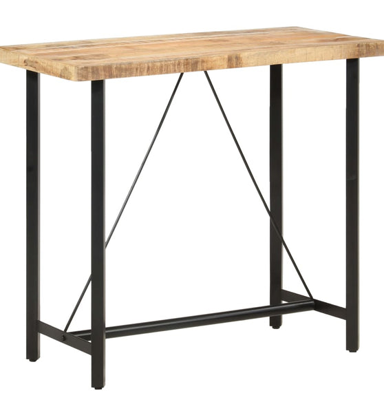 Bartisch 120x58x107 cm Raues Mangoholz