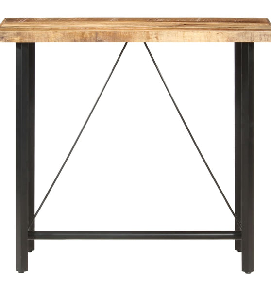 Bartisch 120x58x107 cm Raues Mangoholz